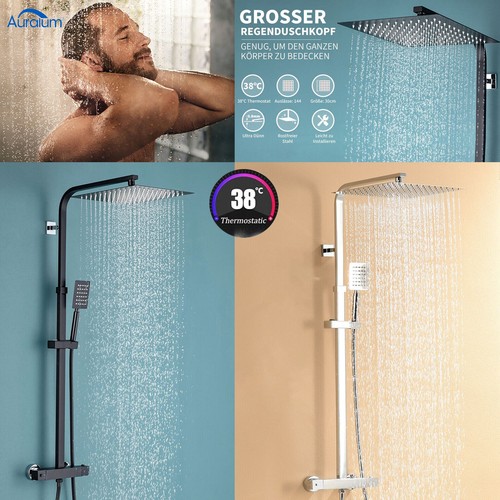 Sistema de ducha con termostato ducha de lluvia juego de ducha ducha de mano ducha grifo de ducha - Imagen 1 de 60