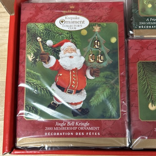 HALLMARK 2000 COLLECTORS CLUB MEMBERSHIP KIT NIB SANTA CLAUS CHRISTMAS ORNAMENT - Picture 2 of 6