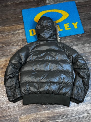 Mens Edwin Blue Trip Japanese with Fur Puffer Jacket in Green size M - Picture 14 of 20