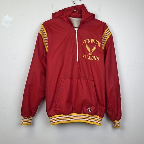 Vintage Fenwick Falcons Pullover Jacket - Red & Yellow - Picture 2 of 6