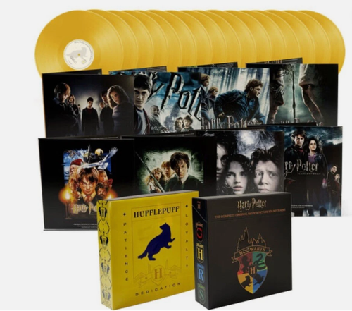 Harry Potter Complete OST I-7 on 16 Yellow LPs (Hufflepuff) - Picture 3 of 4