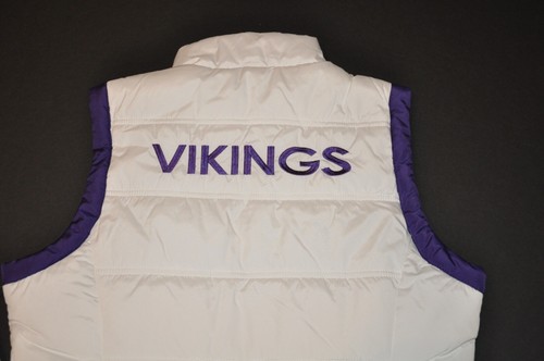 Giacca giubbotto imbottito con zip G-iii Minnesota Vikings donna nuovo con etichette (L) Large - Foto 4 di 4