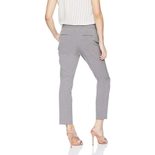 Pantalón Tahari ASL Mujer Gris Jaspeado Alyssa Bi-Elástico Pierna Recta Talla 14P TINI - Imagen 2 de 3