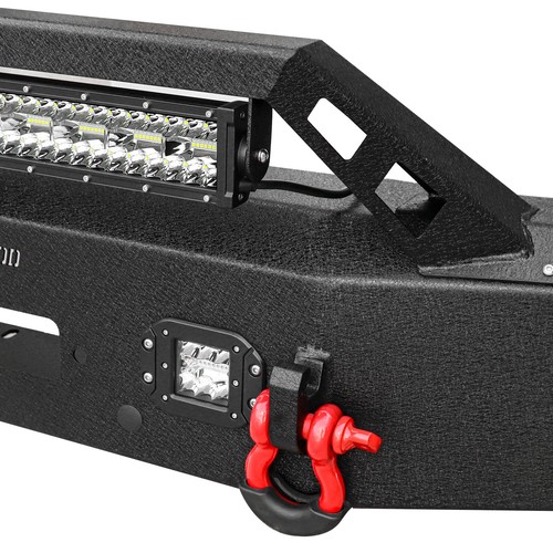Texture Front / Rear Bumper W/Winch Plate For 2019-2022 Dodge RAM 1500 / Rebels - Picture 8 of 20