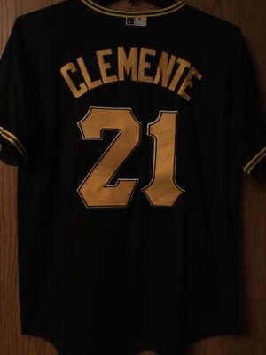 USA製 Majestic PIRATES ベースボールシャツ CLEMENTE USA製 Majestic PIRATES ベースボールシャツ CLEMENTE Majestic