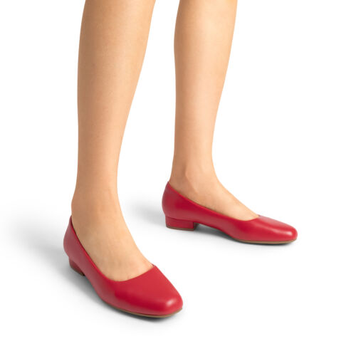 Women Office Work Pumps Low Chunky Heel Close Square Toe Slip On Pump Shoes - Picture 26 of 32