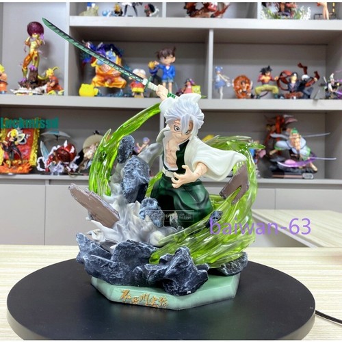 Figura PVC Cazador de Demonios Shinazugawa Sanemi 30cm Luz LED Modelo Estatua Juguete Regalo - Imagen 20 de 24