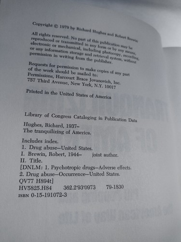 The Tranquilizing Of America: Pill Popping And The American Way... By R. Hughes - Imagen 4 de 16