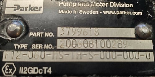 3799618, Parker/Volvo, motor hidráulico F12-060-MS-TH-S-000-000-0 - Imagen 2 de 7