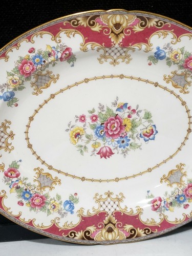 Shelley England SHERATON PINK 12.5" Platter - Picture 3 of 5
