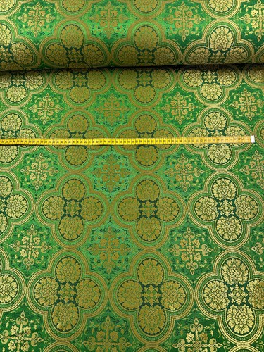 PURPLE Liturgical Church Fabric - Violet Brocade - Picture 3 of 6