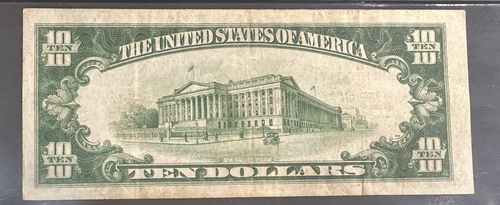 1929 $10 Federal Reserve Bank Note Brown seal PCGS VF 30 Boston - Picture 6 of 6