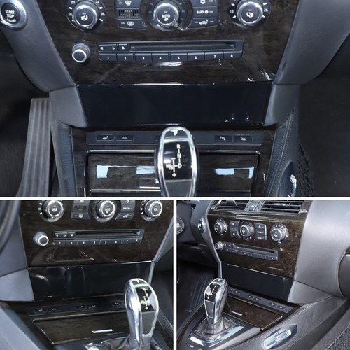Car Center Control CD Panel Lower Glossy Black Trim For BMW 6 Series E63 2004-09 - Picture 5 of 12
