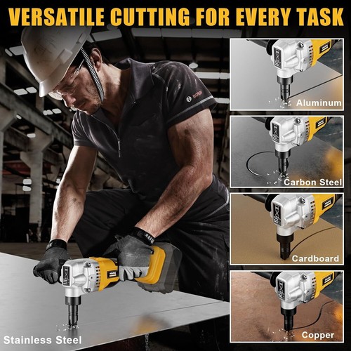 Cordless Metal Nibbler for Dewalt 20V Battery (No Battery), 18-Gauge Electric Ni - Picture 5 of 7