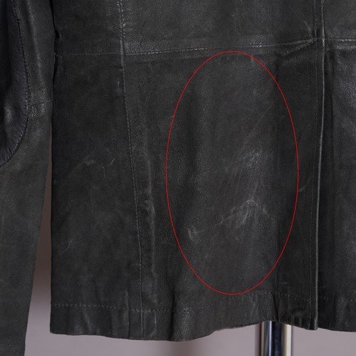 ALL SAINTS Suede Leather Blazer Jacket SMALL Mens Grey SURVEY Celebrity Waxed S - Picture 20 of 22