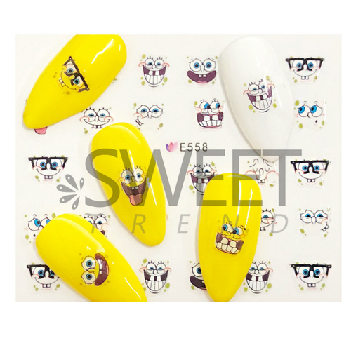 5Sheets 3D Nail Art Sticker Manicure Decal Animal Cat Rabbit Star Paw Print NS26 - Picture 3 of 12