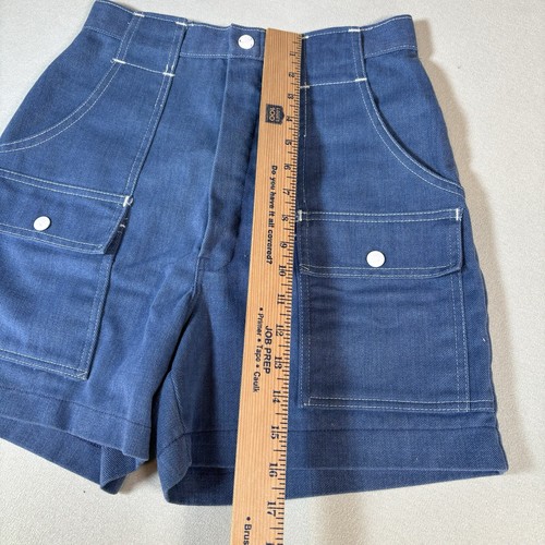 Vintage Woolrich Shorts Womens 8 Blue Outdoor Safari Cargo Pockets 22" Utility - Picture 8 of 9