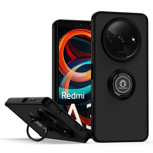 For XiaoMi RedMi A3, Luxury Hybrid Armor Ring Holder Magnetic Hard Case Cover - 第 14/21 張圖片
