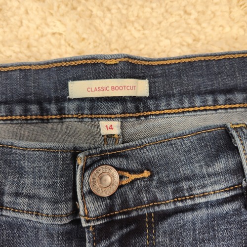 Levi Strauss Womens Jeans Classic Bootcut Size 14 33x31 Mid-Rise Stretch Denim - Picture 8 of 9