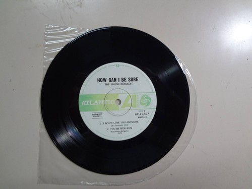 YOUNG RASCALS: How Can I Be Sure +3 -Australia 7" 68 Atlantic AX- 11.407 EP PCV - Picture 4 of 4