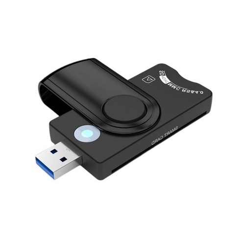 Portable USB3.0 Card Reader 5 in 1 Adapter for SDTF SIMs IDs IC Cards for Window - Zdjęcie 2 z 8