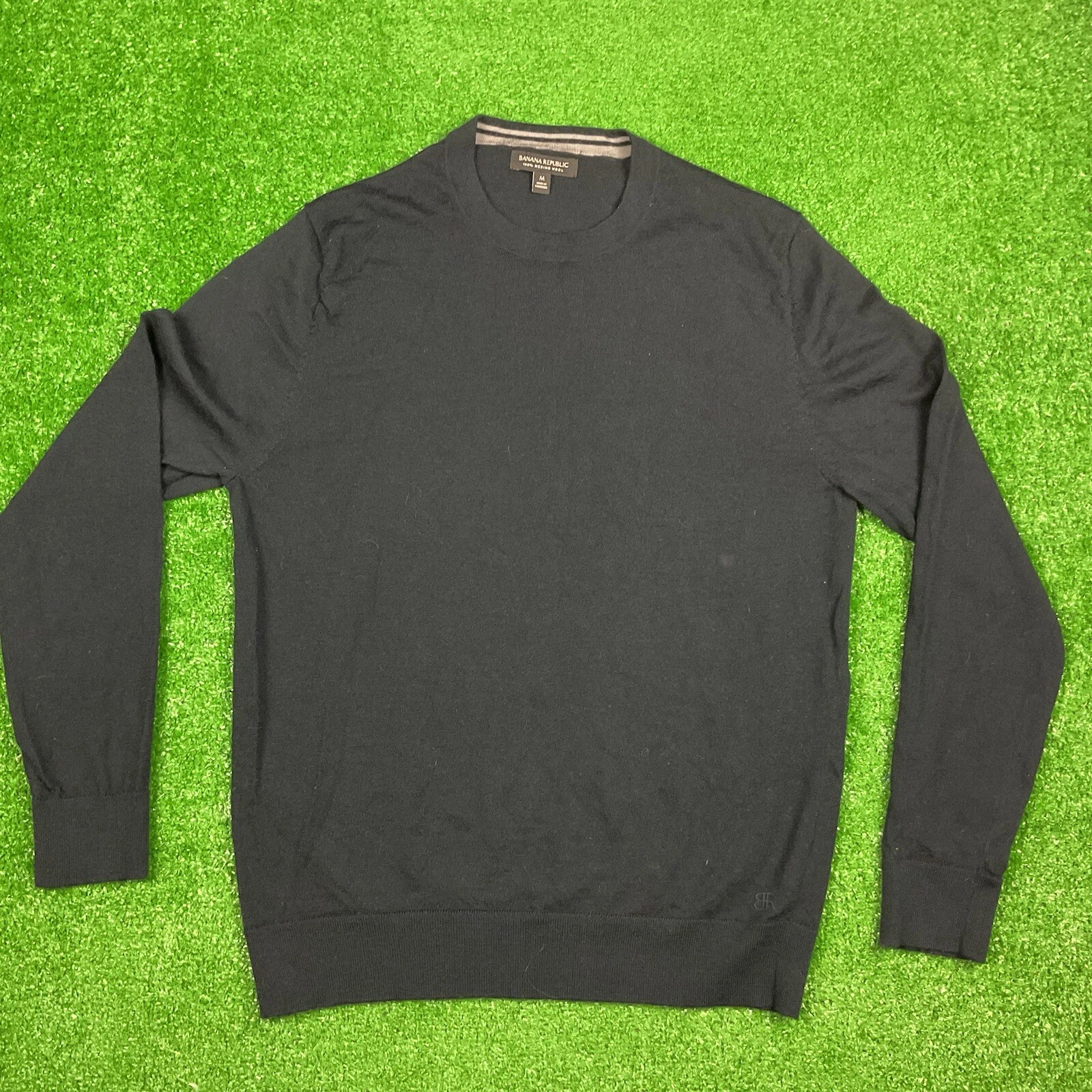 Banana Republic Men’s Merino Wool Sweater Black Size M