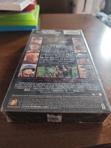 The Thin Red Line VHS NEW SEALED War Movie George Clooney Sean Penn John Cusack - Picture 3 of 9
