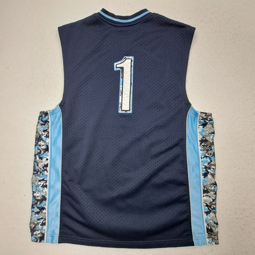 Vintage And1 Jersey Mens Large Blue Sleeveless Basketball Y2K Streetball And One - Picture 10 of 13