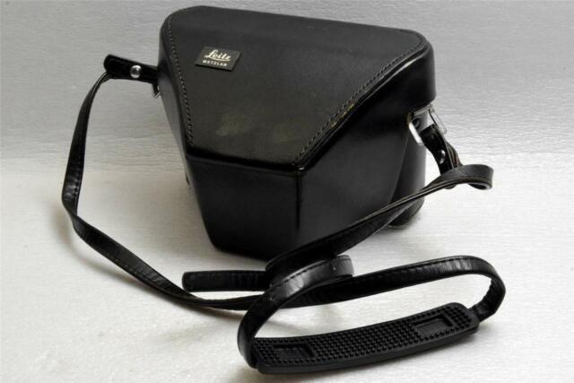 Leitz Wetzlar Bolsa Listo Original Cuero Negro para Leica Leicaflex Leitz Wetzlar Bolsa Listo Original Cuero Negro para Leica Leicaflex