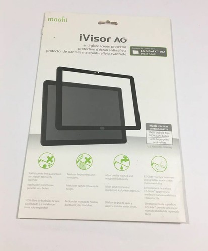Pack Of 5 VISOR AG Moshi Anti Glare Screen Protector LG G Pad X 10.1" Tablet - Picture 4 of 4