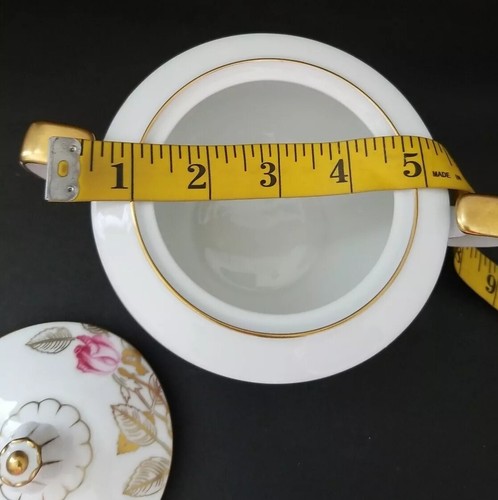 Kings Court China Pompadour 4025 Zuckerdose Rose mit Goldrand - Made in Japan - Bild 10 von 11