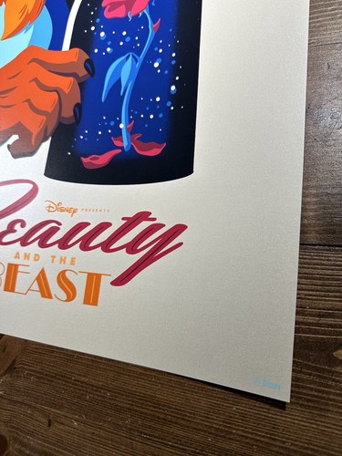Disney “Beauty And The Beast” Art Print Movie Poster By Tom Whalen XX/250 - Picture 16 of 21