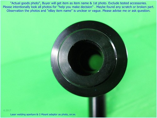 Laser Welding aperture & C-Mount adaptor as photo, sn:xxx, dφm - Picture 2 of 12