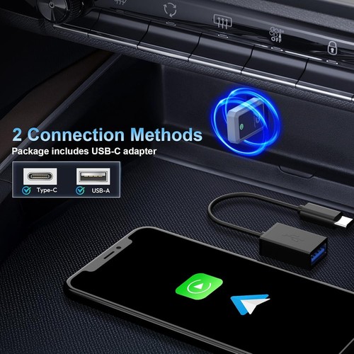 Wireless CarPlay Adapter for Apple, 2 in 1 Android Auto Adapter, Plug & Play... - Picture 5 of 7