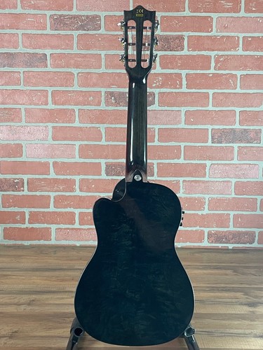 Lanikai Quilted Maple Black Stain Guitelele Acoustic-electric Ukulele - Picture 7 of 9