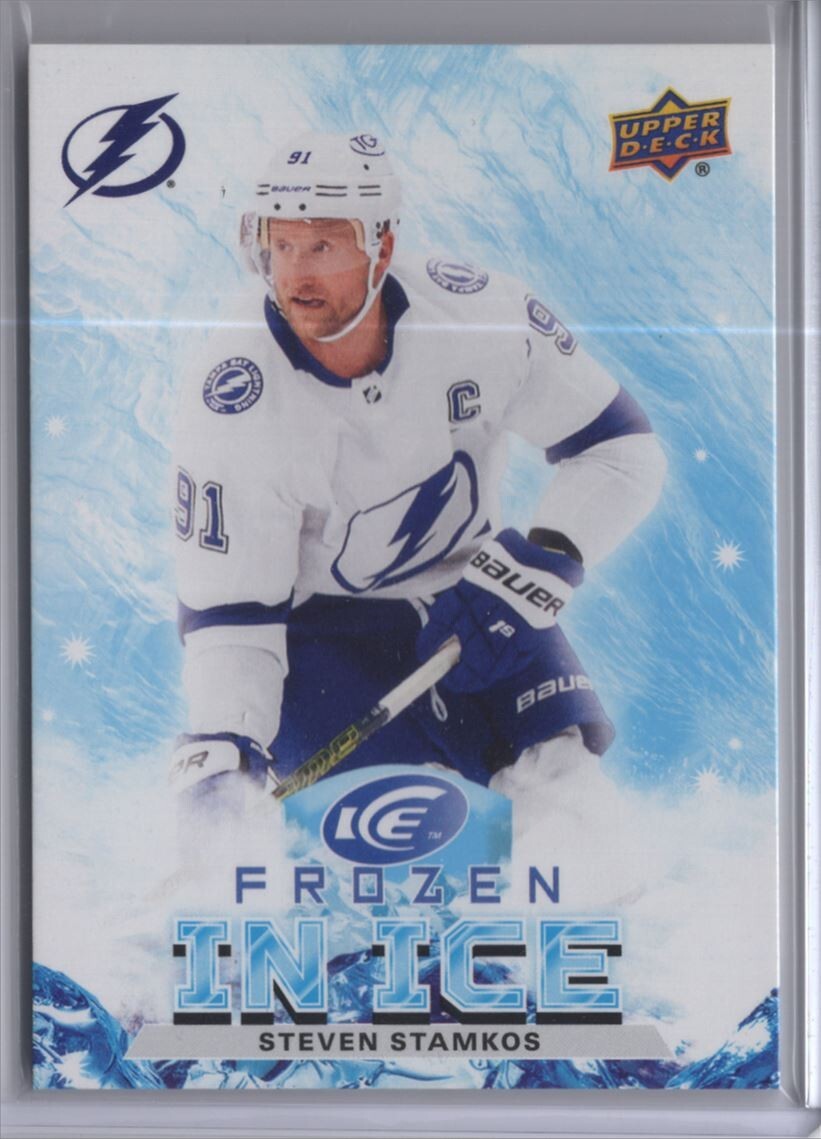 2021-22 STEVEN STAMKOS UPPER DECK ICE FROZEN IN ICE UNRIPPED