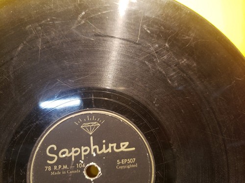 Sapphire Records 1950s Era Compilation 78rpm 10" 4 Songs/Artists - Picture 9 of 12
