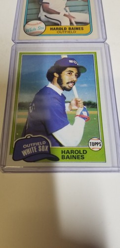 (2X) Harold Baines 1981 Topps # 347 - (1X) Harold Baines 1981 Fleer # 346 - Bild 4 von 8