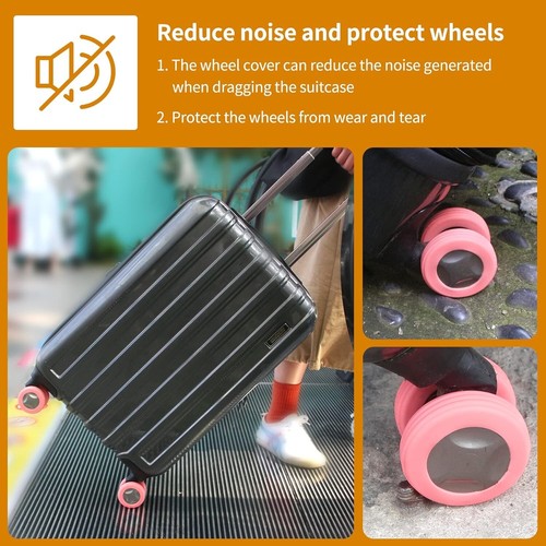 Luggage Wheel Covers for Suitcase,9Pack Luggage Wheel Protector Covers for most - Picture 4 of 6