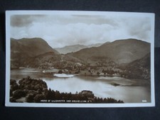 Unbenutzte Schwarz-Weiß Postkarte Head of Ullswater und Helvellyn