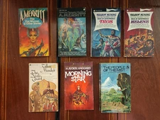 LOT OF 7 VINTAGE A. MERRITT, TALBOT MUNDY, H. RIDER HAGGARD 1960'S NICE