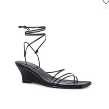 Raye Zofia Wedge in Black