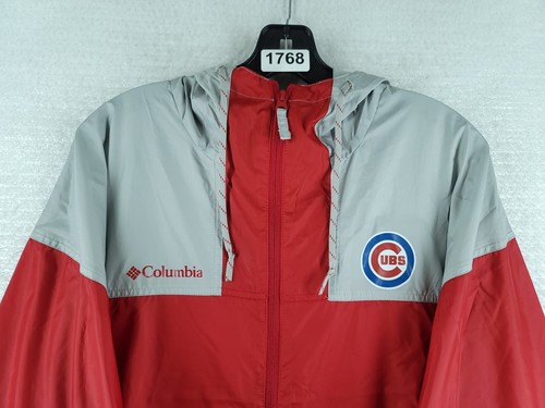 Chicago Cubs Columbia Omni-Shade Flash Challenger Windbreaker Jacket Nwt Size L - Picture 2 of 14