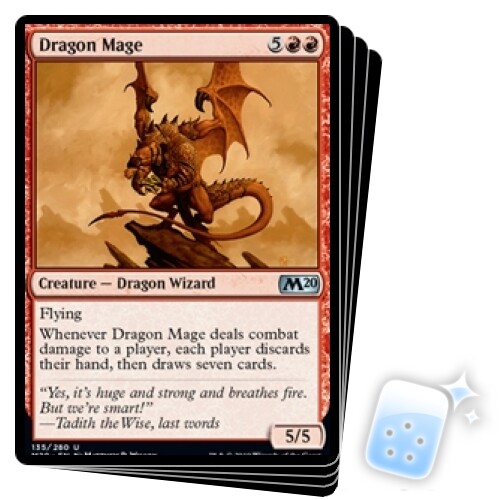 Dragon Mage X4 Core Set 2020 M20 Magic Magic Magic The Gathering tarjeta como nueva - Imagen 1 de 1