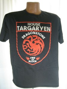 Official T Shirt Game of Thrones Targaryen DRAGONSTONE Fire /& Blood All Sizes
