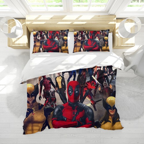 Marvel Deadpool & Wolverine Duvet Quilt Cover Bedding Set Pillowcase UK Gifts - Picture 15 of 17