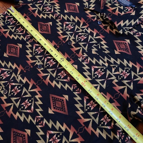 Pendleton Woolen Mills Button Down Shirt Men's L Southwestern Aztec Tribal RARE - Picture 12 of 13