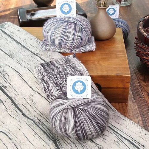 50g Crochet Knitting Combed Cotton Gradient Wool Yarn For Scarf Sweater Hat DIY - Picture 7 of 26
