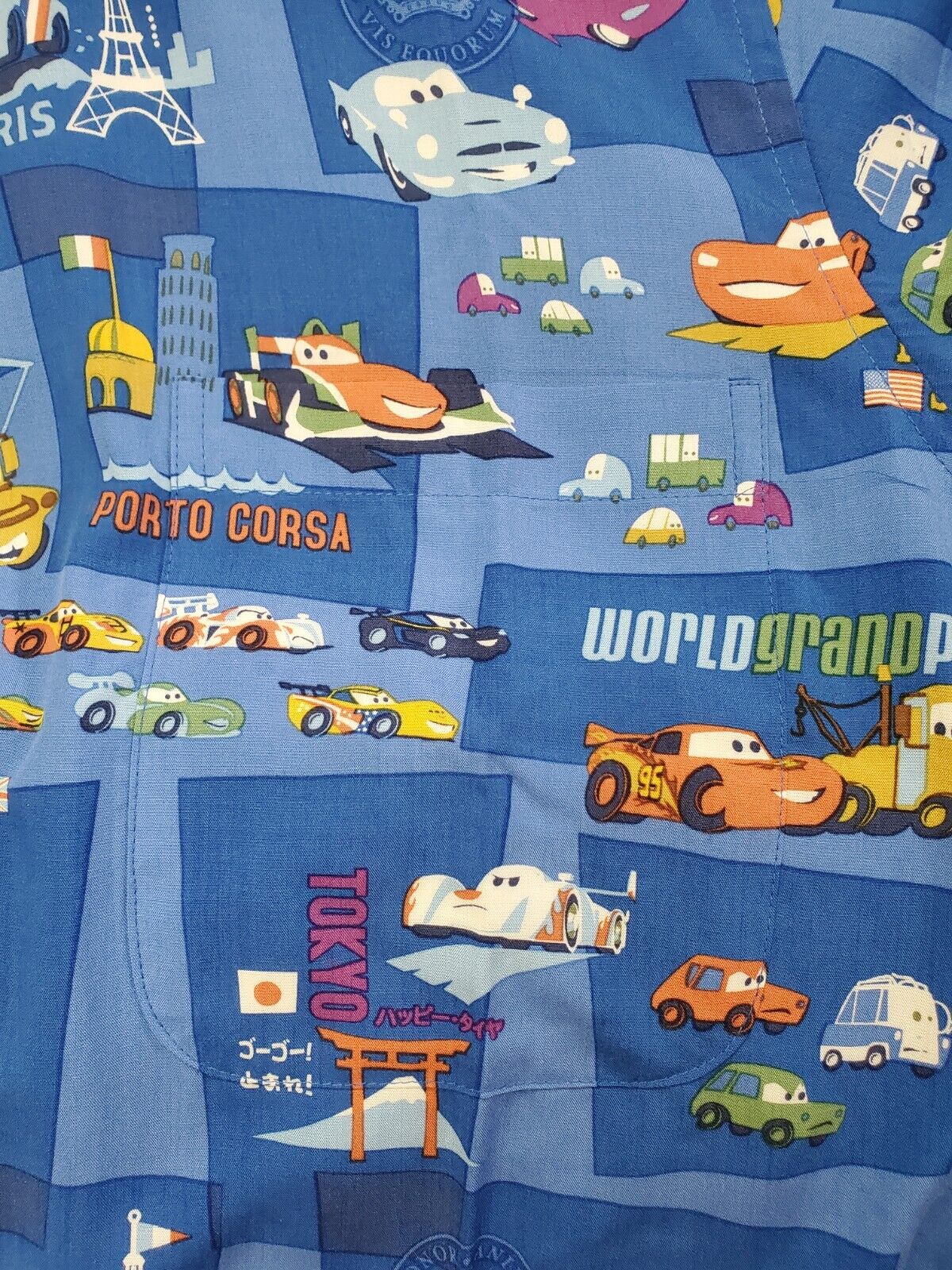 DISNEY PIXAR CARS 2 REYN SPOONER HAWAIIAN SHIRT MENS LARGE L NEW NO TAGS - Picture 3 of 4