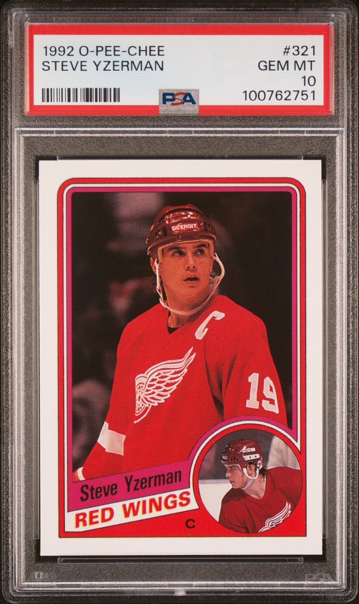 1992 O-Pee-Chee Steve Yzerman 1984 RC STYLE #321 PSA 10 Gem